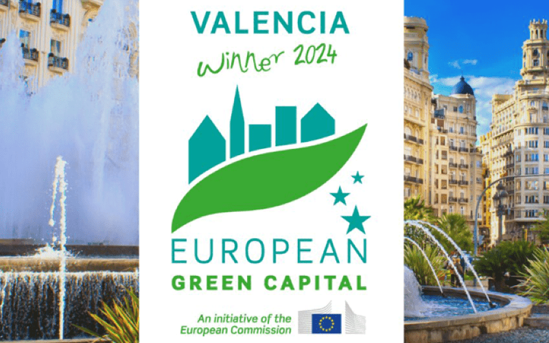 Valencia ostenta el título de Capital Verde Europea 2024 por sus esfuerzos a favor de la sostenibilidad y su impulso ecointeligente